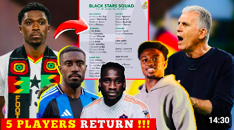 BLACK STARS SQUAD NEWS🇬🇭: 5 KEY PLAYERS TO RETURN FOR AFCON + 3 SHOCKING!