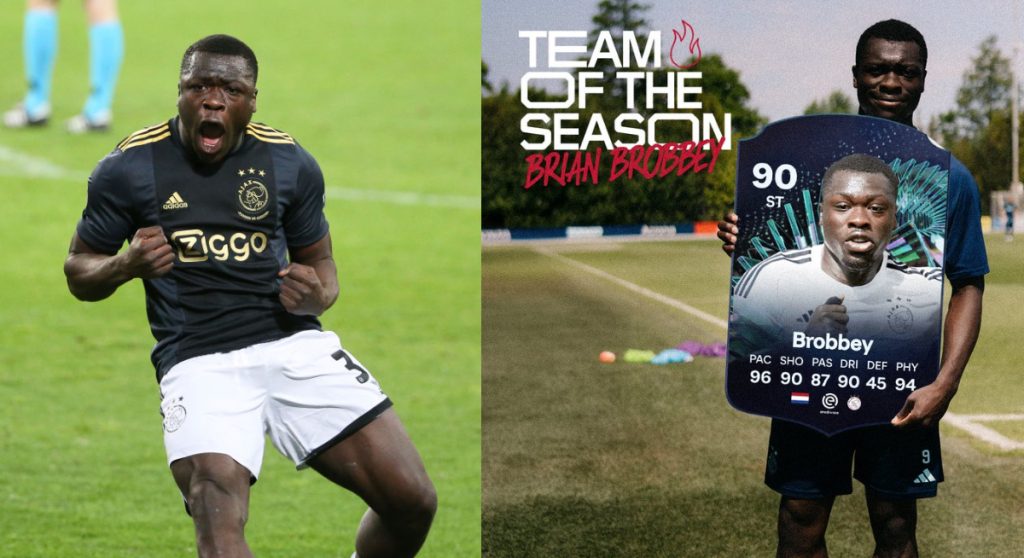 Meet Brian Brobbey, a Dutch Ghanaian striker on the EA Sports FC 24 team of the season.