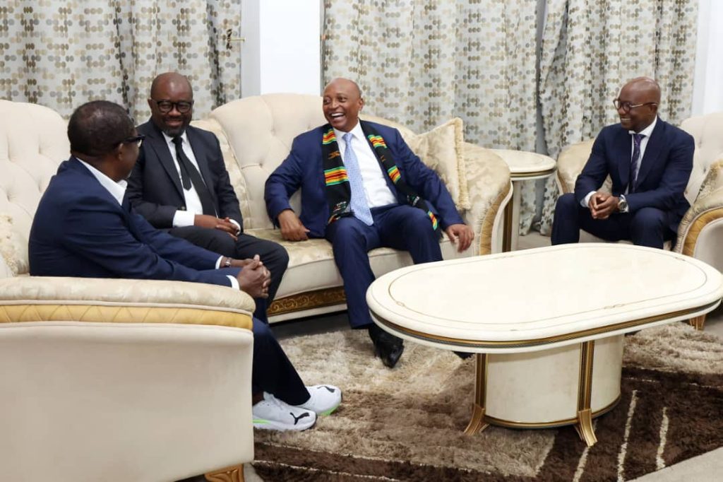 CAF President Patrice Motsepe is warmly welcomed.