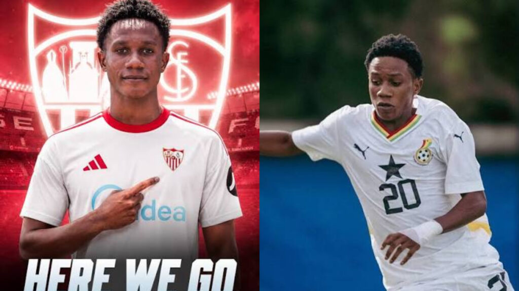 Ghanaian youngster Emmanuel Abrokwa has completed a historic move to Spanish club Sevilla