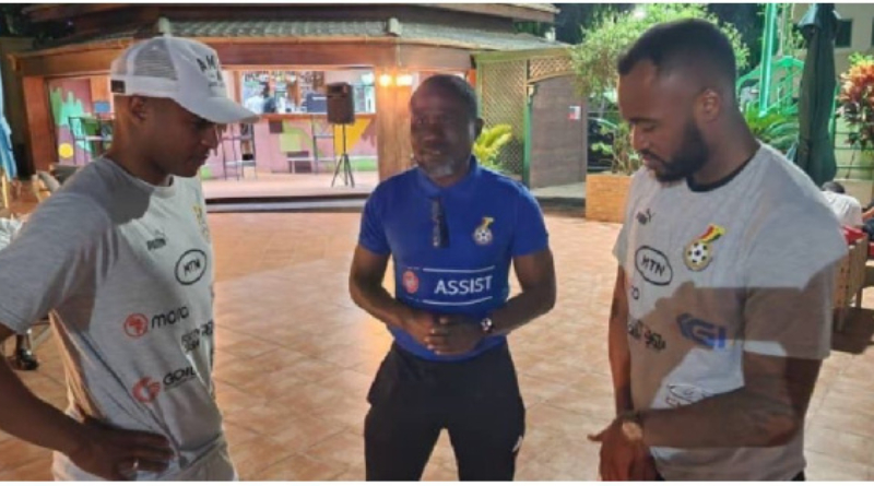 Laryea Kingston meets the Ayew brothers for an 'amazing chat' ahead of the Madagascar encounter