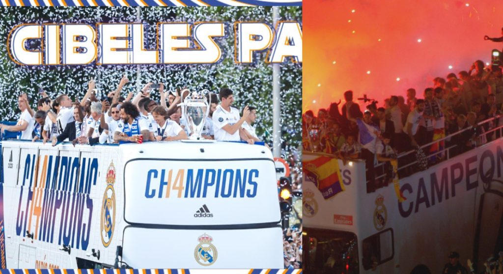 Watch Real Madrid Fans Start Champions League Win Party In Cibeles
