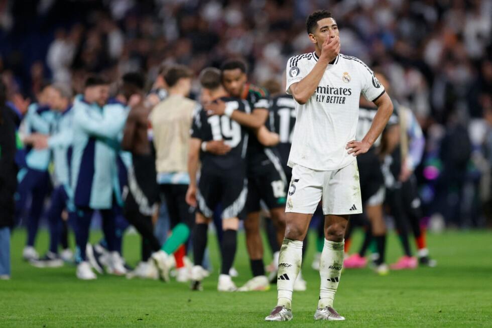 Real Madrid defeated by Arsenal to end Champions League defence