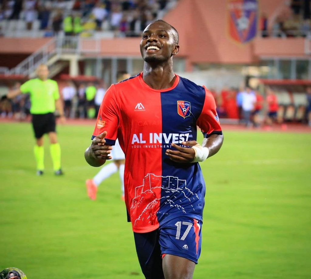 Ghanaian forward Bismark Charles scores first goal for SK Vllaznia
