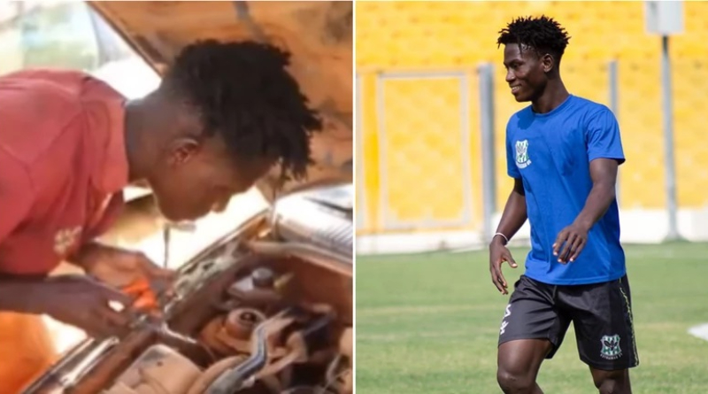 Meet the Ghana Premier League player who doubles as a mechanic